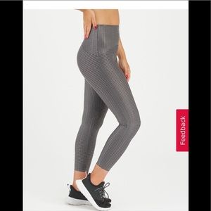 SPANX BOOTY BOOST METALLIC LEGGINGS SIZE XS NWT